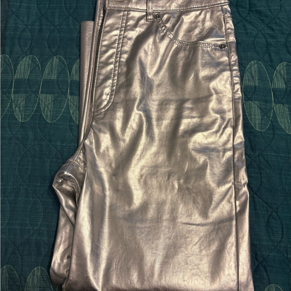 Women’s Metallic Silver Pants